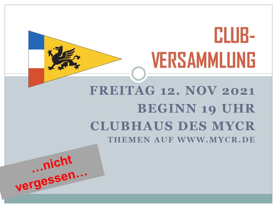 Clubversammlung 12. November 2021